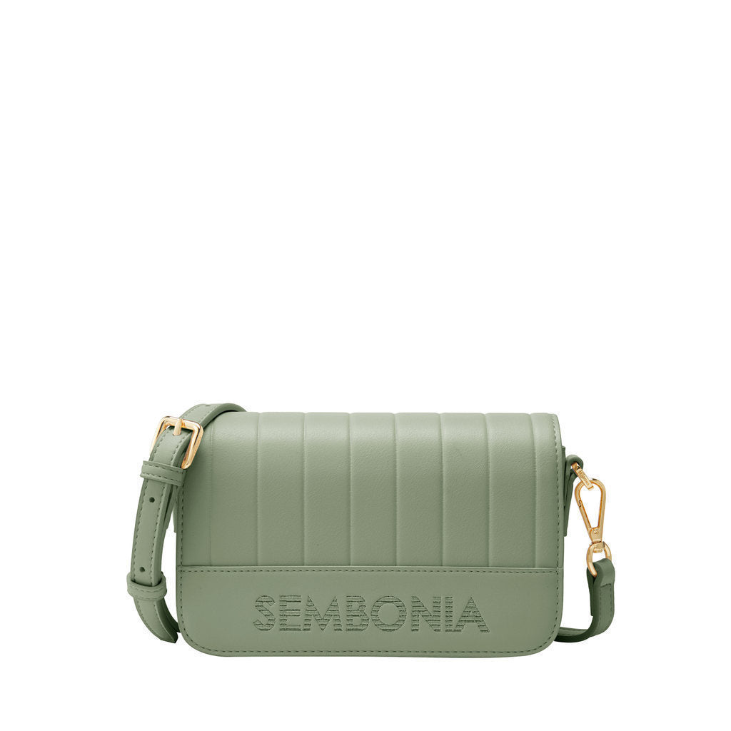 SEMBONIA Classy Debossed Stripe Crossbody Bag - 0603886-005S