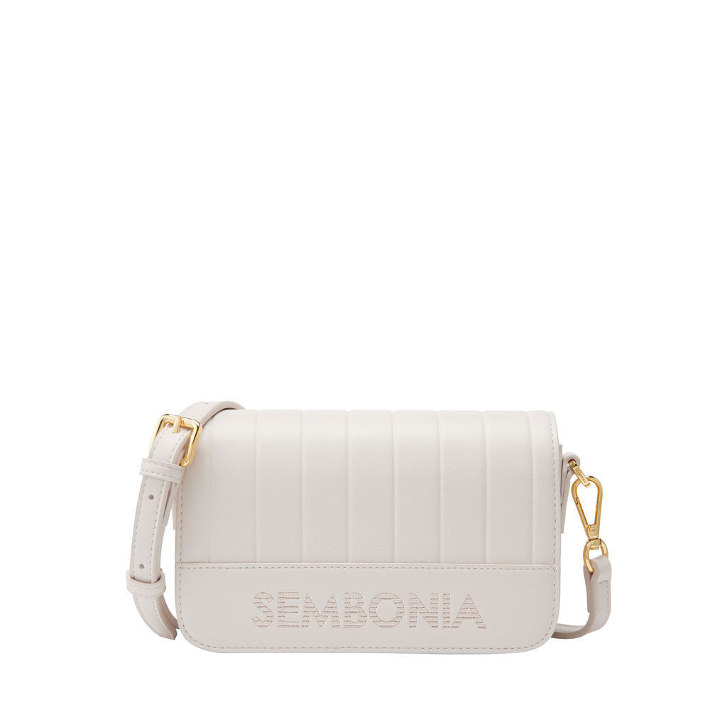 SEMBONIA Classy Debossed Stripe Crossbody Bag - 0603886-005S