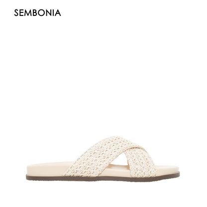 SEMBONIA WOMEN Recycled Materials of Synthetic Leather FLATS -06349W-10110S