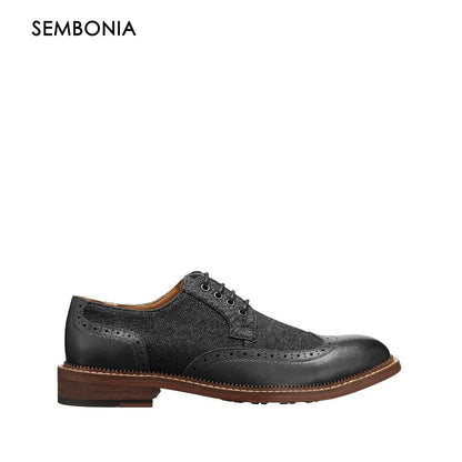 SEMBONIA Men Recycled Materials of Synthetic Leather Broque - 06657-05007S