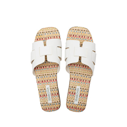 SEMBONIA WOMEN Recycled Materials of Synthetic Leather FLATS - 06348W-10111S