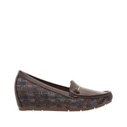 SEMBONIA WOMEN Synthetic Leather + Monogram LOAFER -06316W-50067