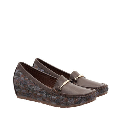 SEMBONIA WOMEN Synthetic Leather + Monogram LOAFER -06316W-50067