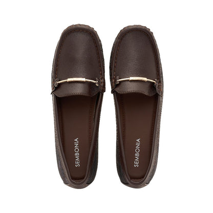 SEMBONIA WOMEN Synthetic Leather + Monogram LOAFER -06316W-50067