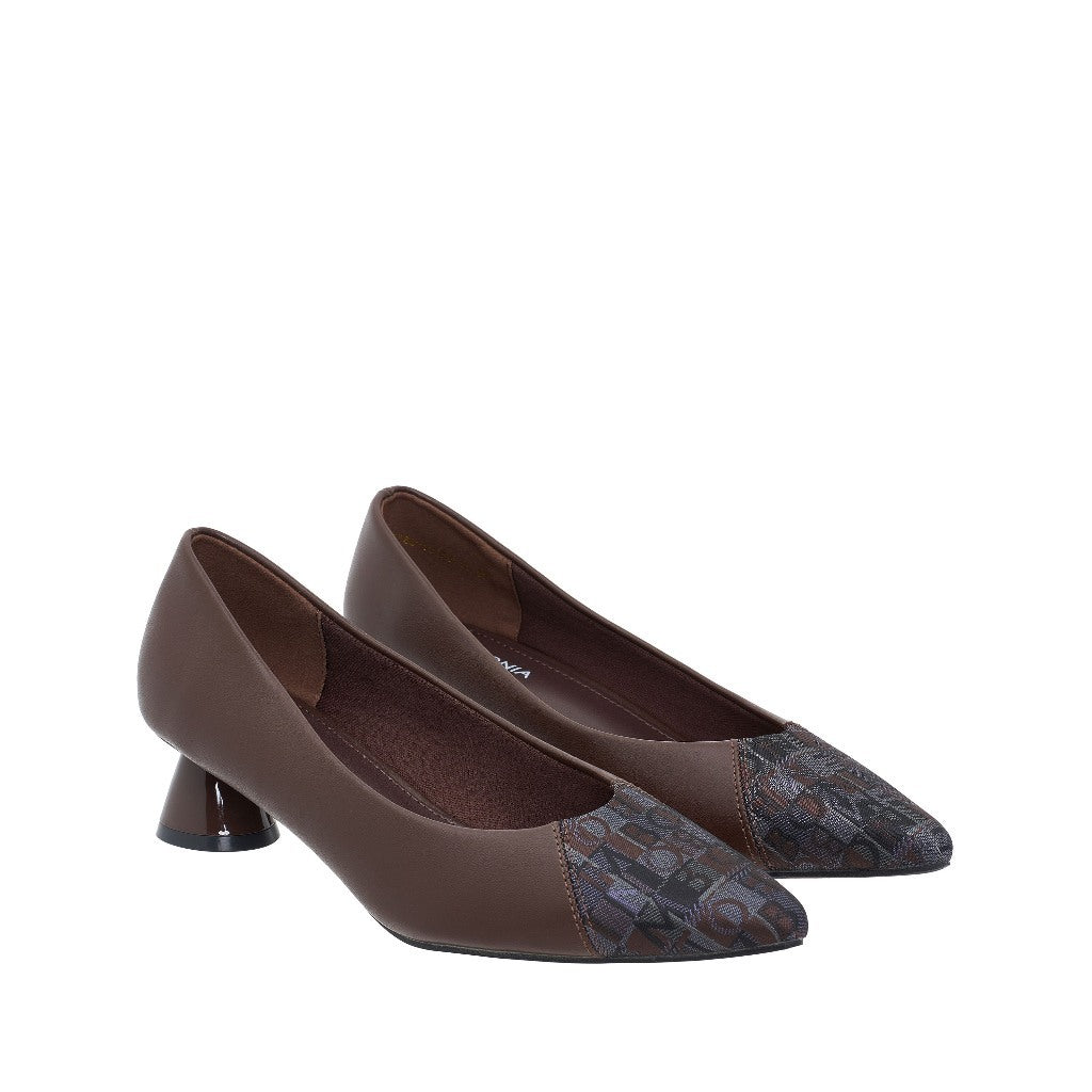 Women Synthetic Leather + Monogram Court