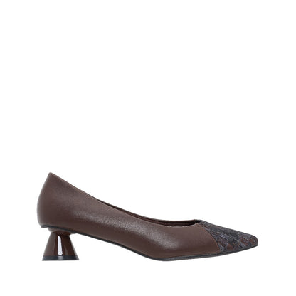 Women Synthetic Leather + Monogram Court