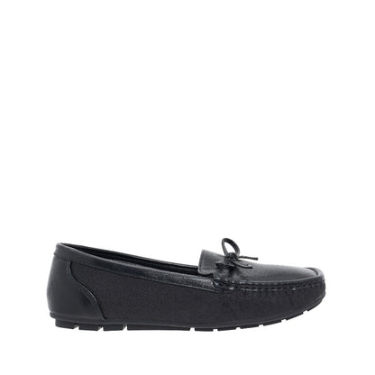 Women Synthetic Leather + Monogram Loafer