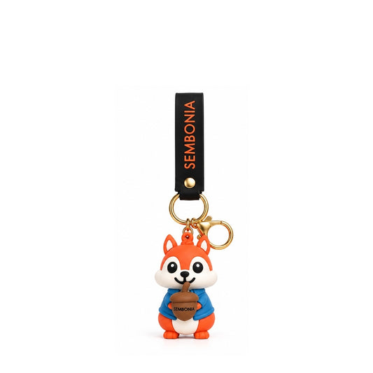 Silicone Squirrel Keychain