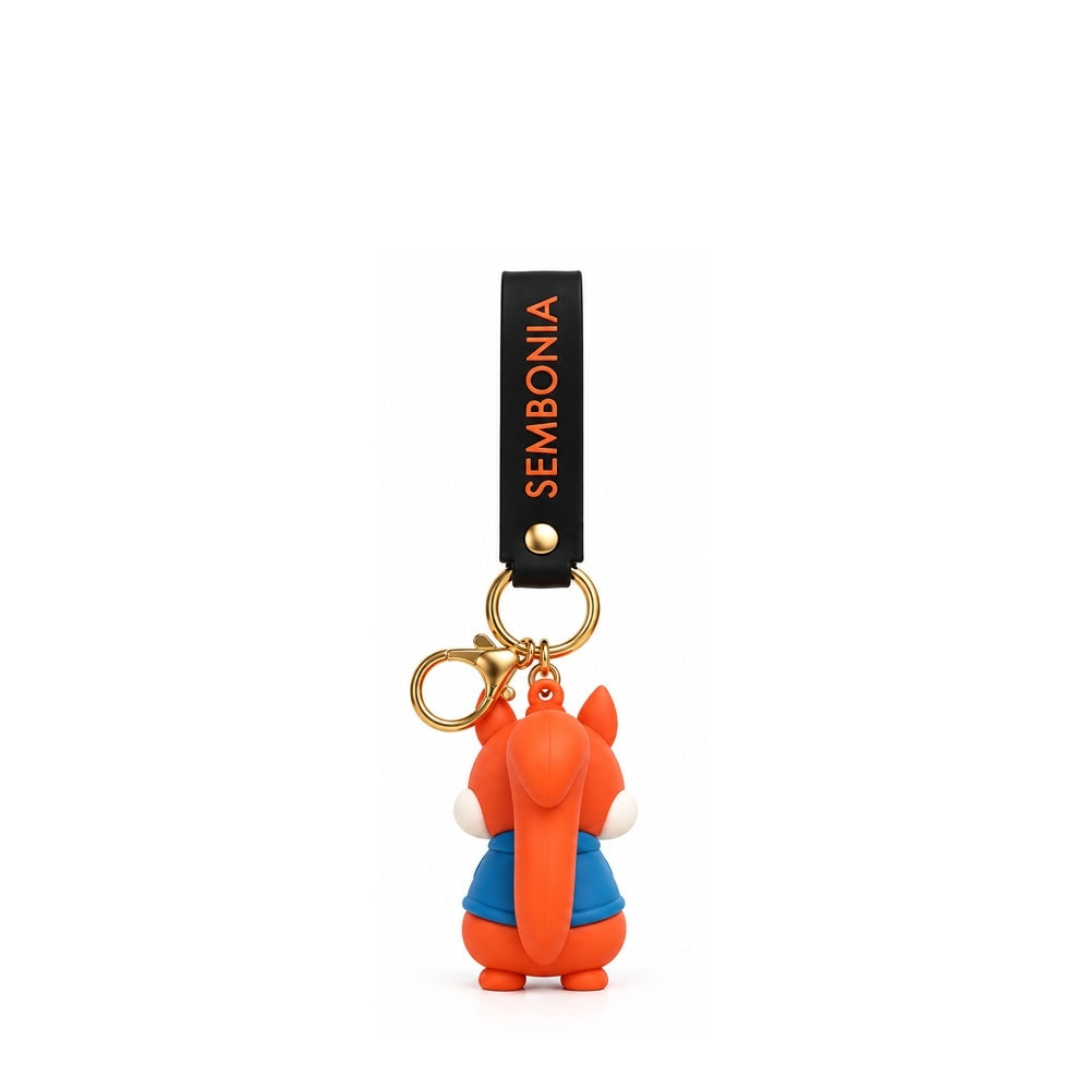 SEMBONIA Silicone Squirrel Keychain - 0603973-951-17