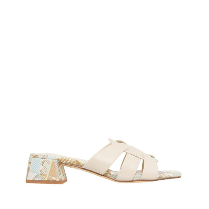 SEMBONIA Women Synthetic Leather + Monogram Sandal -06348W-20063