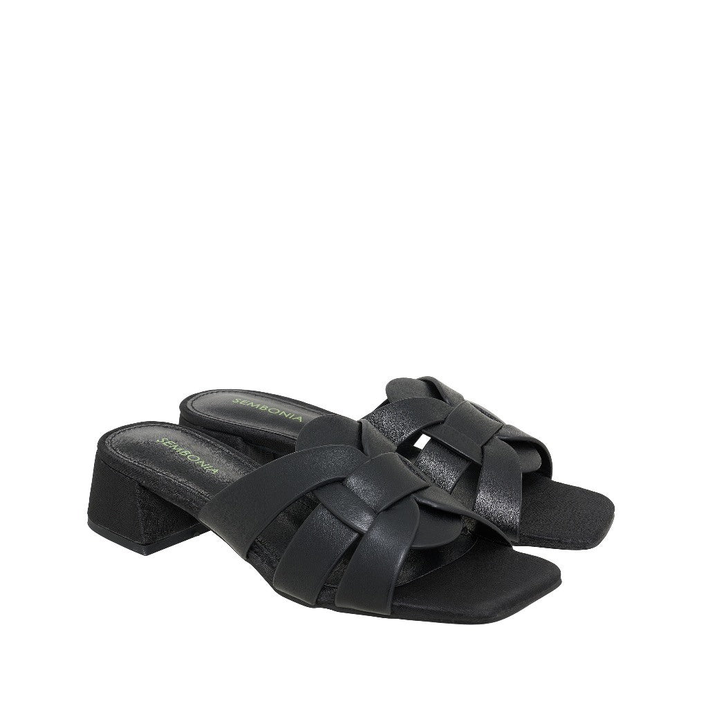 SEMBONIA Women Synthetic Leather + Monogram Sandal -06348W-20063