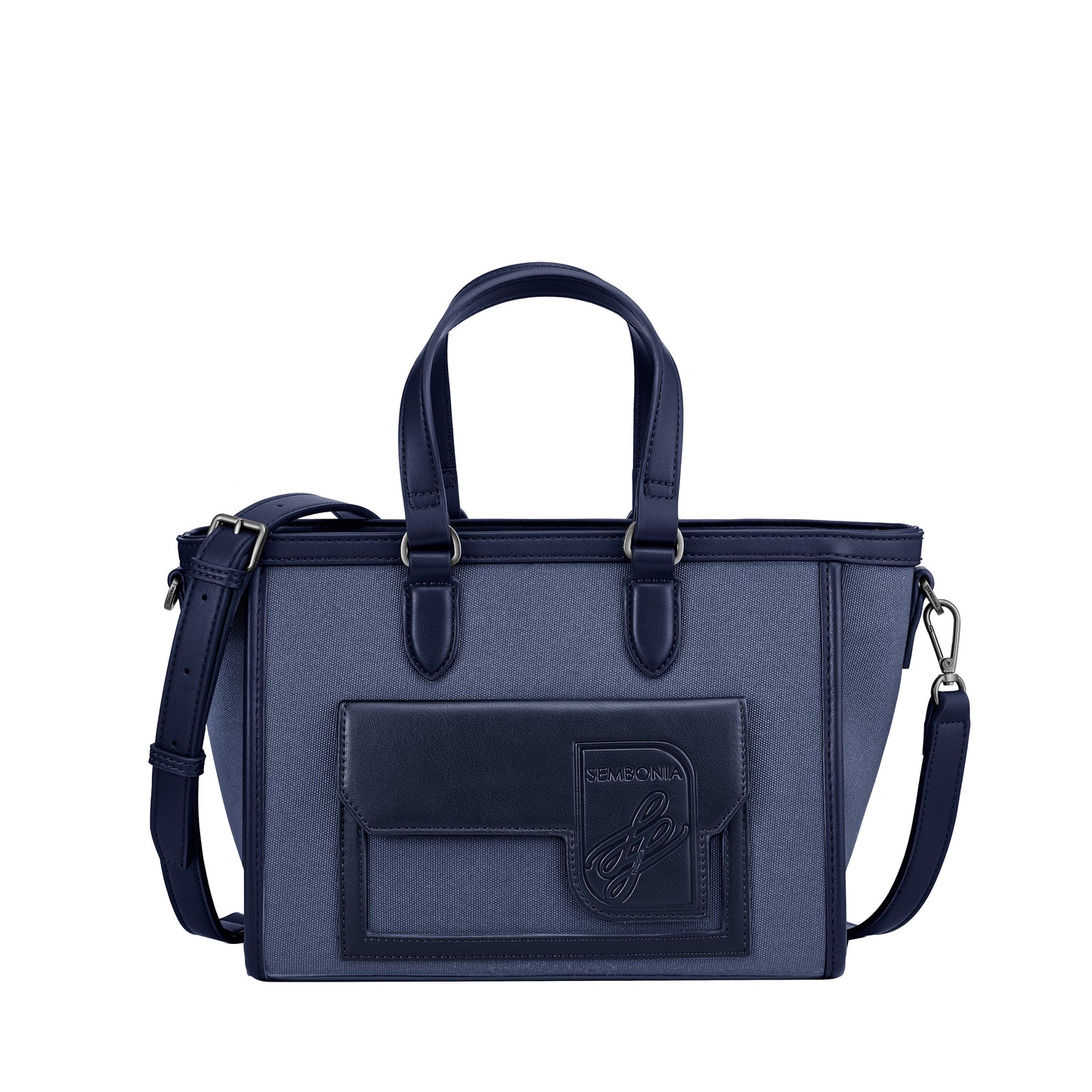 SEMBONIA EcoLuxe Front-Pocket Satchel Bag - 0603951-301S