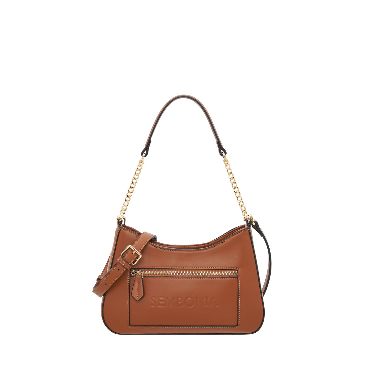 Debossed Trapeze Crossbody Bag (Medium)