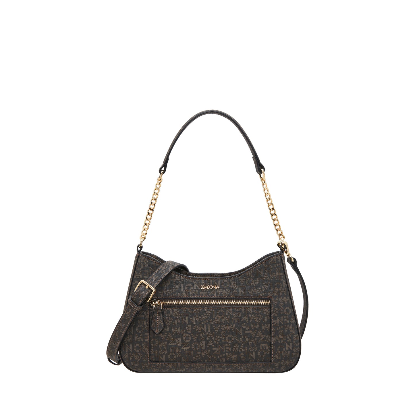 SEMBONIA M Monogram Trapeze Crosbody Bag - 0603811-202