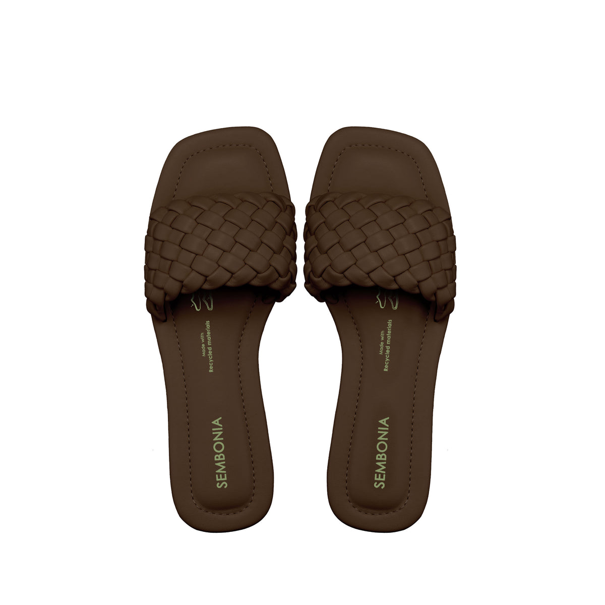 SEMBONIA Women Recycled Materials of Synthetic Leather Flats - 06315-10084S