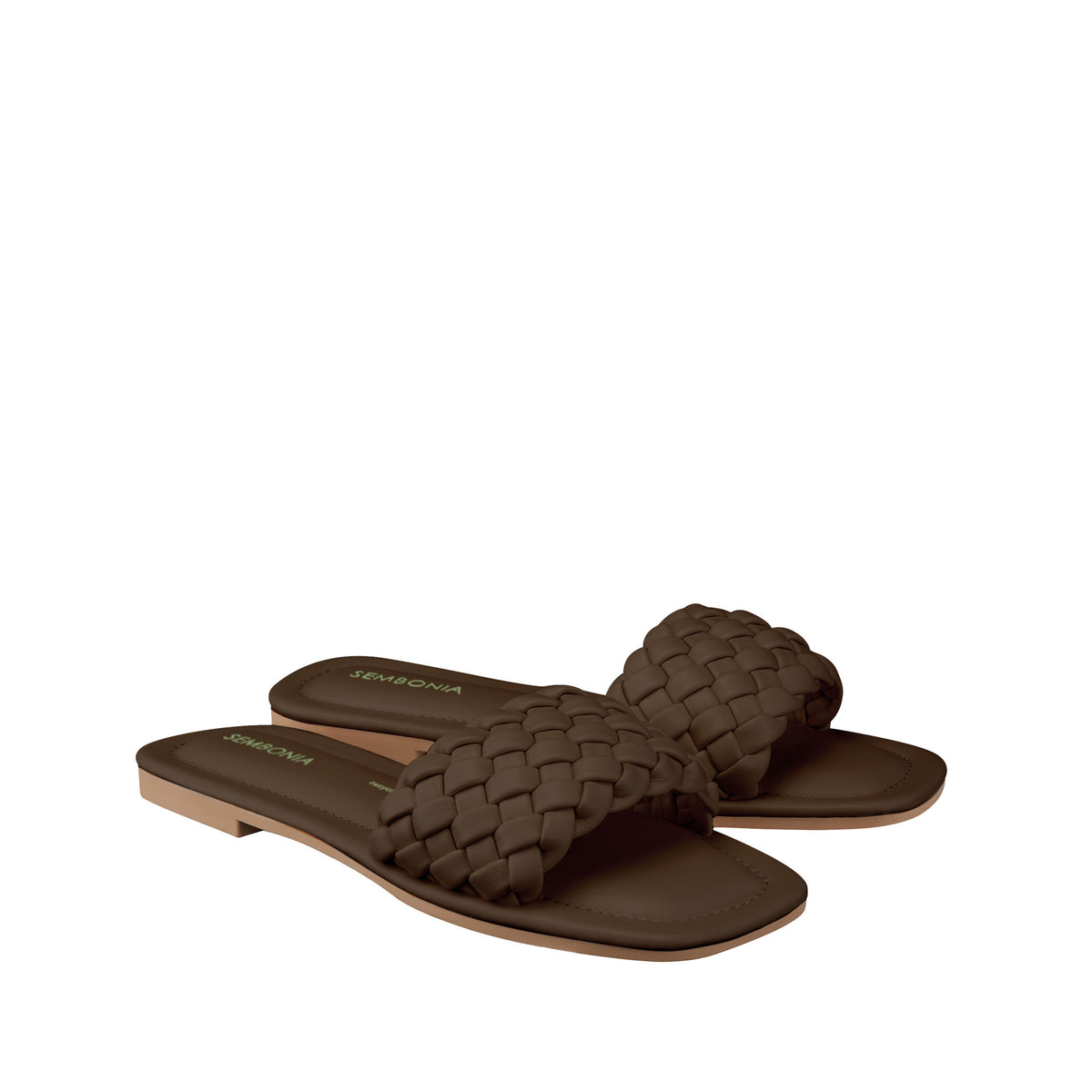 SEMBONIA Women Recycled Materials of Synthetic Leather Flats - 06315-10084S