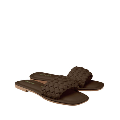 SEMBONIA Women Recycled Materials of Synthetic Leather Flats - 06315-10084S
